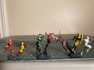 35mm painted resin minis lot DC Flash Arrow fantasy, wargaming, D&D, tabletop