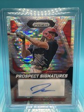 2024 Panini Prizm Baseball JAMES WOOD Prospect Signatures Pulsar Auto /199