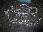 Women's Jewelry Jet Black, Clear & Silver Earrings Bracelet Necklace Your Gain — photo 9