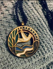 Vintage71 Ecology Designs Crown Creation Pendant for Necklace Dove Tree of Life