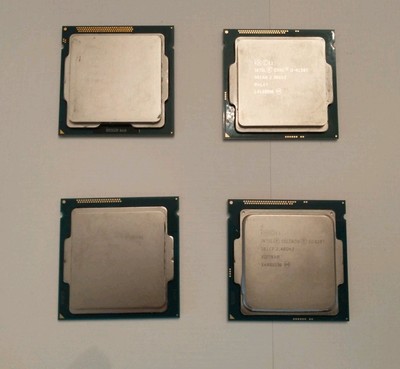 Intel CPU Lot (4x) i3 3220 4130t i5 4570s Celeron G1820t Processors LGA1150