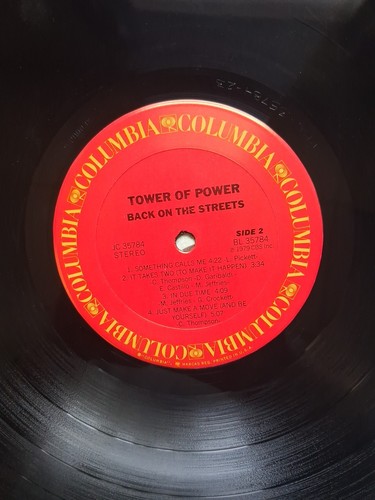Vinyl Record LP Tower of Power Back on the Streets VG - Picture 9 of 9