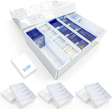 Trading Card Storage Box 5 Row 5000ct 3000ct Bulk Card Cardboard Boxes 4pk