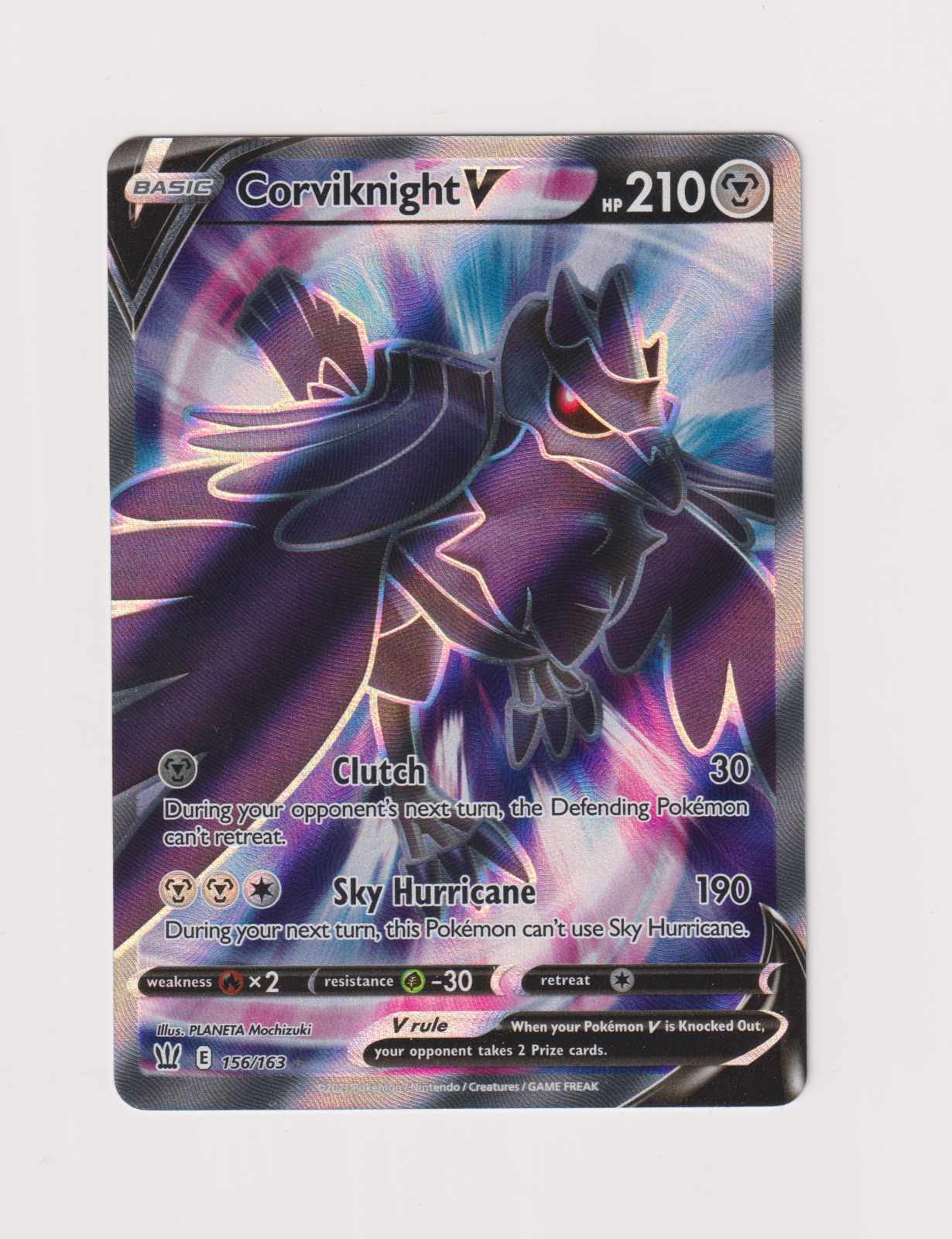 Corviknight V 156/163 Pokemon Battle Styles Full Art Near Mint (NM) Holo