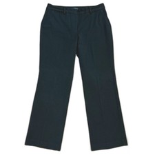 Talbots Black Pants Barely Boot Cut Curvy Stretch Career High Rise Stretch Sz 12