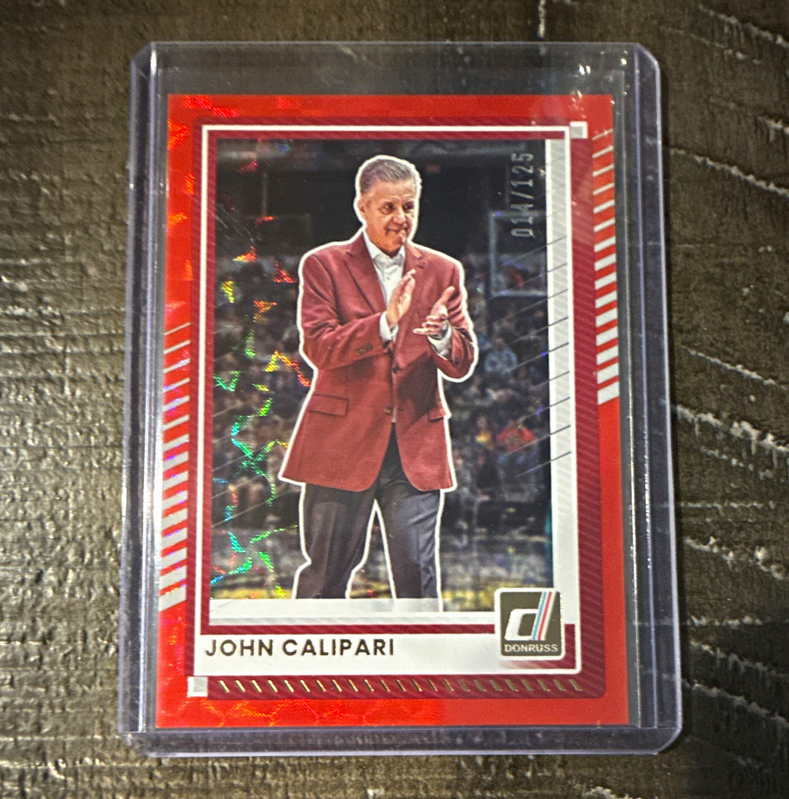 Panini Donruss 2025-26 COLOR MATCH John Calipari NCAA Arkansas Razorbacks 14/125
