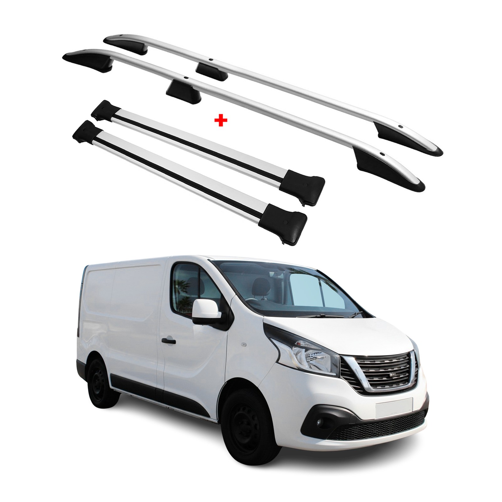 Barres de toit de qualité supérieure alu gris Nissan NV300 L1