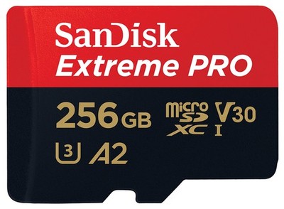 SanDisk Extreme Pro 256GB 200MB/s micro SDXC UHS-I U3 V30 A2 C1 Speicherkarte