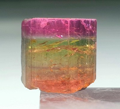 Top Quailty PinkCap Tri-Colour Tourmaline Crystal From Poprook Mine