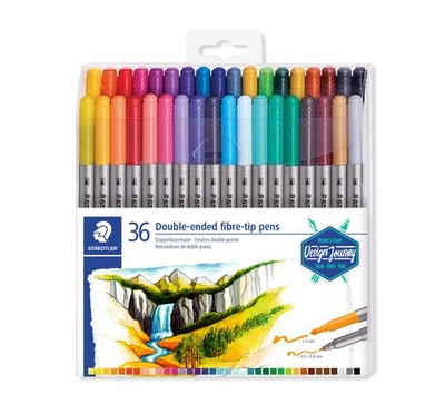 Staedtler Double Ended Markers, Assorted 1 Count (Pack of 36), assorted