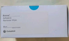 Coloplast Brava Adhesive   Remover Wipes.   30  Count Per  Box. NEW
