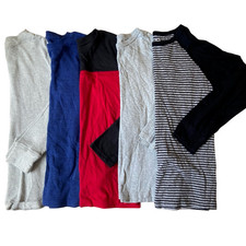 Boys Crewneck Tee Set - Gray, Blue, Red, Black