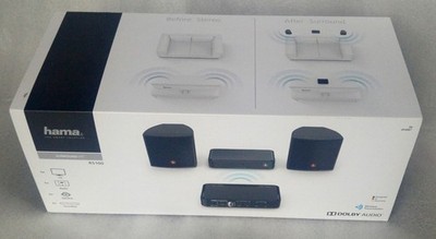 Hama RS100 Rear Surround Audio Erweiterung Lautspr. mit Verstärker u.Dolby Sound