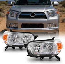 Pair of Headlights For 2010 2011 2012 2013 Toyota 4Runner without Trail Package