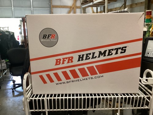 BFR Modular Flip-Up Motorcycle Helmet -SHINY BLACK with WHITE GEOMETRY GRAPHICS - Picture 9 of 10
