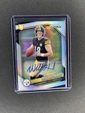 Will Howard 2025 Panini Prizm RC #367 Silver Prizm Rookie AUTO Steelers TF1