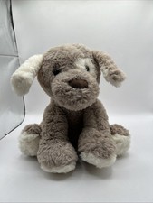 The Bearington Collection Pal Puppy Brown Beige Plush Dog 311360 White Spot