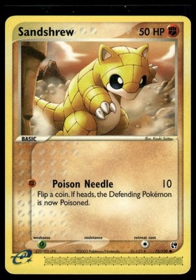 Sandshrew Sandstorm 75/100 NM Pokemon TCG