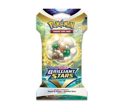 Pokemon Sword & Shield Brilliant Stars Sleeved Booster