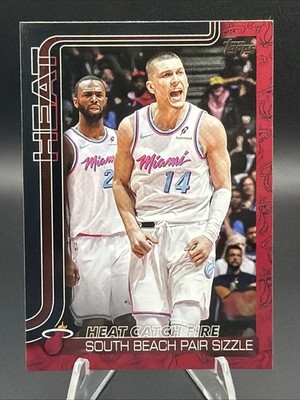 Heat Catch Fire Tyler Herro 2025-26 Topps Basketball Team Logo Border SSP