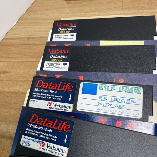 Lotto di 10 mini flopy disk 5,25 - Foto 2 di 5