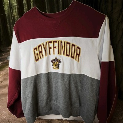 Universal Studios Harry Potter Gryffindor Maroon Colorblock Sweatshirt Men's XXL