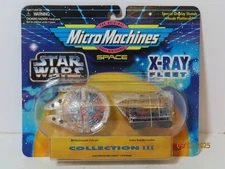 1995 Galoob #67070 Micro Machines X-Ray Fleet Millennium Falcon Jawa Sandcrawler