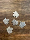 Lot of 5 - 1 Gram .999 Fine Silver Maple Leafs