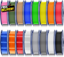 16 Color PLA Filament Bundle Multicolor PLA 3D Printer Filament 1.75Mm Individ..