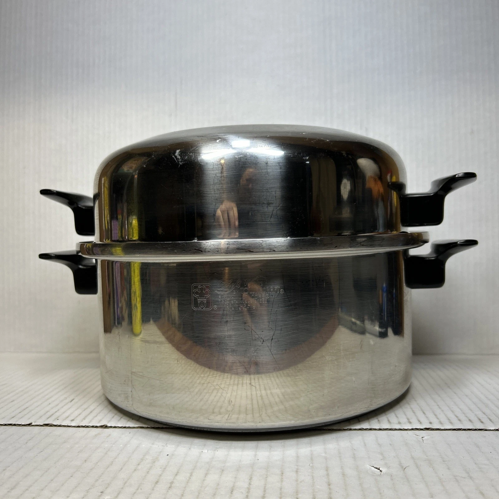 Townecraft Chef's Ware Stockpot 6.5 Qt Surgical T-304 Stainless Dutch Oven & Lid