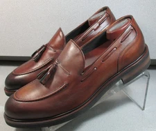 246370 MSi60 HARTLEY MEN SHOE 9 M TAN LEATHER MADE IN ITALY BY JOHNSTON & MURPHY