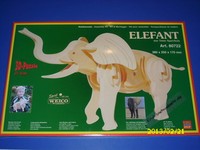 Elefant Holzbausatz Von Weico - 3D-Puzzle 37 Teile