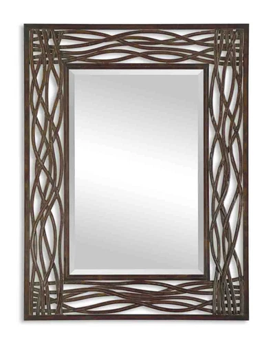 Uttermost 13707 Dorigrass Brown Metal Mirror - Picture 2 of 3