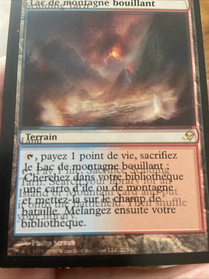 Scalding Tarn MTG Misprint Double Print Make-Ready Zendikar French/English Fetch - Image 2 of 4