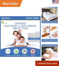 Ultimate Queen Mattress and Box Spring Protector – Waterproof and Hypoallergenic