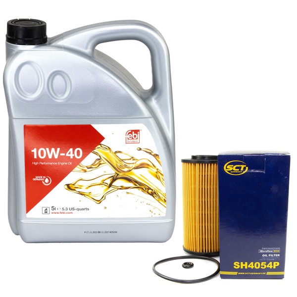 MotoröL Set 10W-40 5 Liter + ÖLfilter SH 4054 P FüR Hyundai I30 Matrix-image