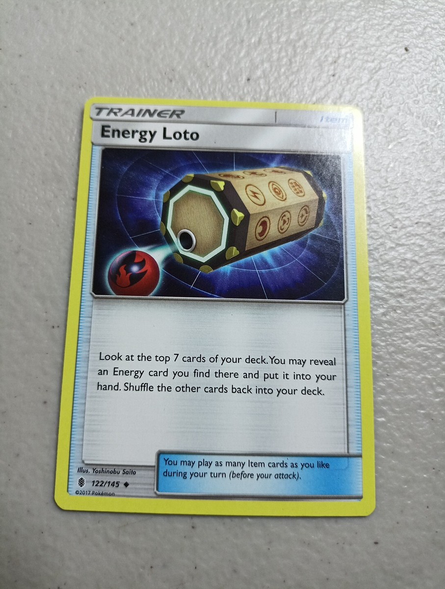 Pokmon TCG Energy Loto Guardians Rising 122/145 Regular Uncommon Pokmon TCG Energy Loto Guardians Rising 122/145 Regular Uncommon