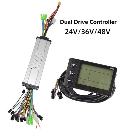 E-Bike 24V/36V/48V 250W-350W 18A Dual Drive Brushless Motor  Controller+Display - Bild 15 von 32
