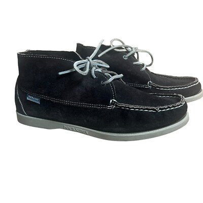 Sebago Dockside Men\'s Brown Sand  Suede Lace Up Chukka Boots Size 9 Ankle Neddick blazer in Prince of Wales pattern, reinterpreted for  main image 4