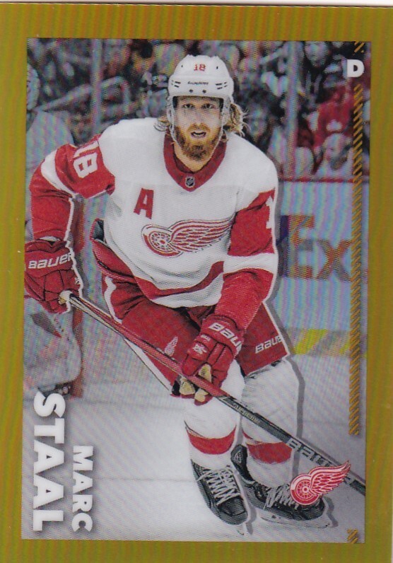 2022-23 Topps Chrome NHL Gold Sticker #181 Marc Staal - Detroit /50 MADE