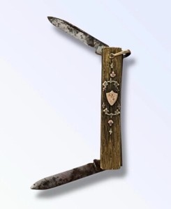 Vintage Miller Bros Pendant Pocket Knife 2.25” 10-12KGF