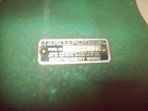 Headstock Casting & Bolts & Model Plate 11" Montgomery Ward Wood Lathe #24FD889B - Picture 5 of 7