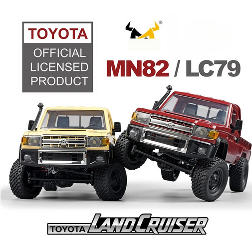 Voiture RC Toyota Land Cruiser 1:12 - 4WD, 2.4GHz, Batterie Li-Ion 7.4V, Prête à Rouler (beige)