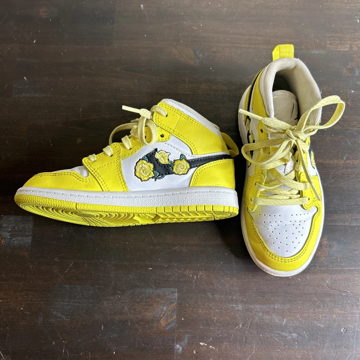 Air jordan 1 mid gs yellow cheap