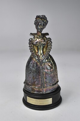 Vintage GORHAM SILVER PLATE ''MARIE DE MEDICIS'' FIGURAL BELL with STAND #07857