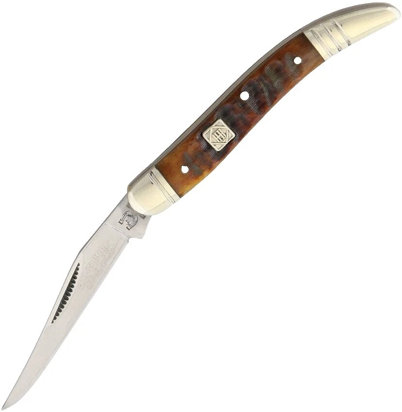Horn Handle Plain Pocketknife Collectible Folding Knives