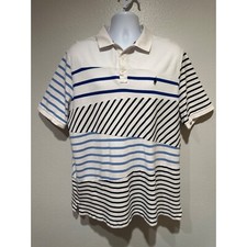 Polo Ralph Lauren XL Striped Pattern Block Polo Collared Shirt