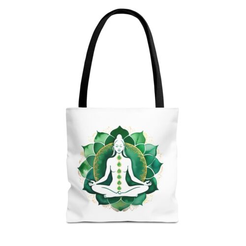 Chakra Yoga Tote Bag, Spiritual Meditation Bag, Eco-Friendly Cotton Tote,