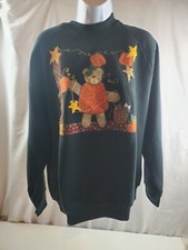 Vintage Maine Bear Sweatshirt X-Large Crewneck Fruit Of The Loom Fall 90s Retro