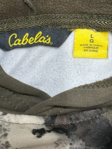 Bass Pro Shops Cabela's Big Game Hunter camo hoodie front pocket youth large - Picture 6 of 15
